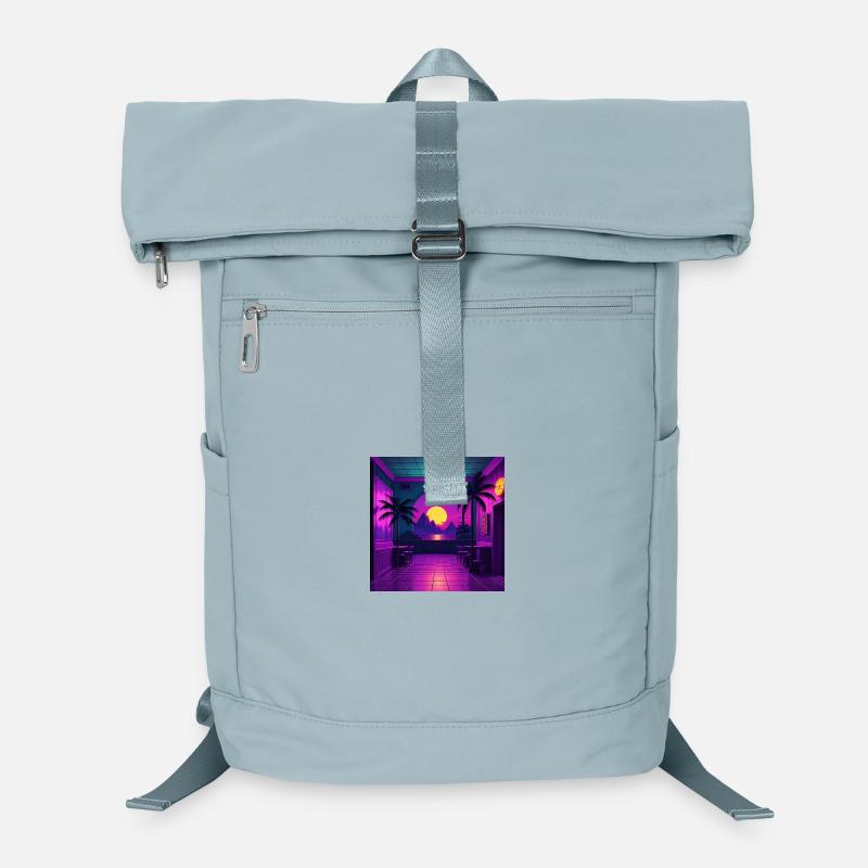 Indoor tropical neon sunset Laptop Backpack