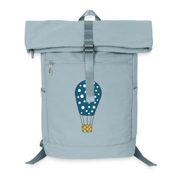 blue hot air balloon - Laptop Backpack - ice blue - Front