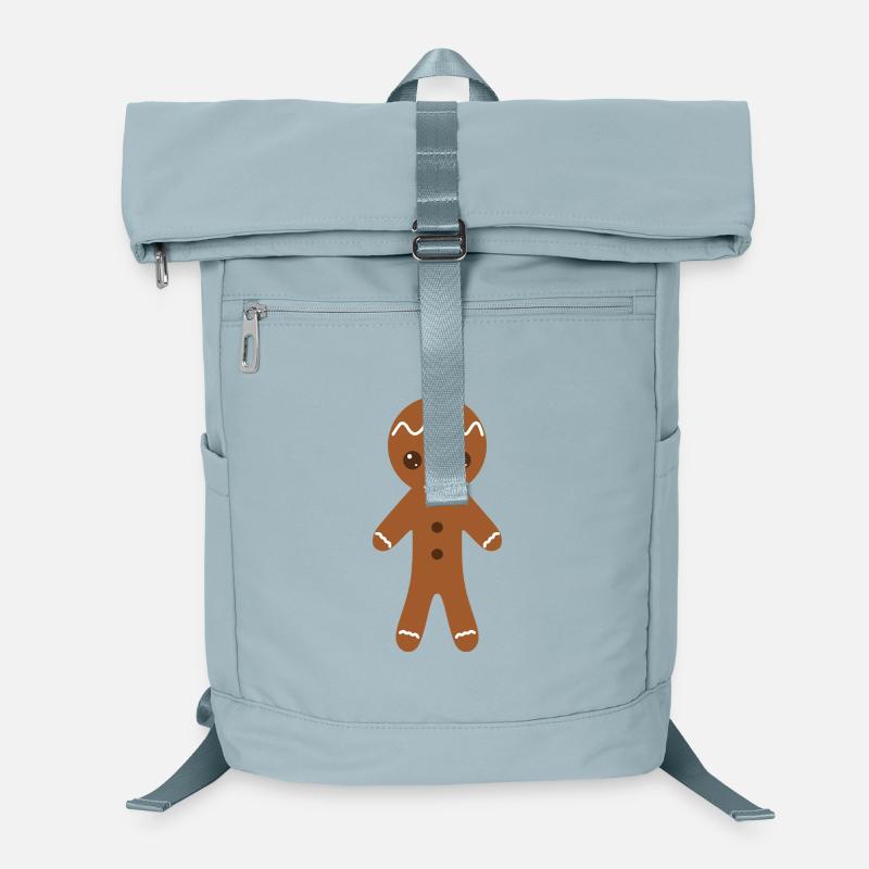 Lebkuchenfigur mit Zuckerguss Details Laptop-Rucksack 