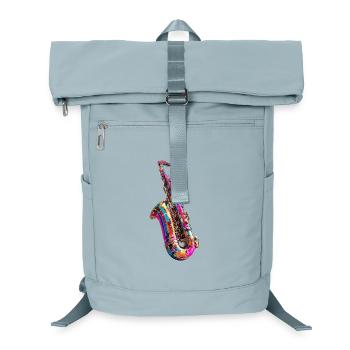 Colorful saxophone design - Laptop Backpack - ice blue - Front