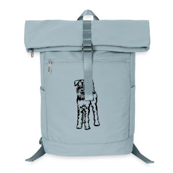 Riesenschnauzer - Laptop-Rucksack  - Eisblau - Vorne