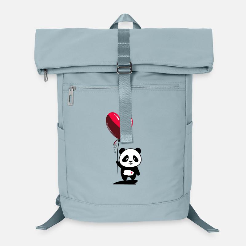 Panda Bär mit Herz Luftballon - Heartful Creatures Laptop-Rucksack 