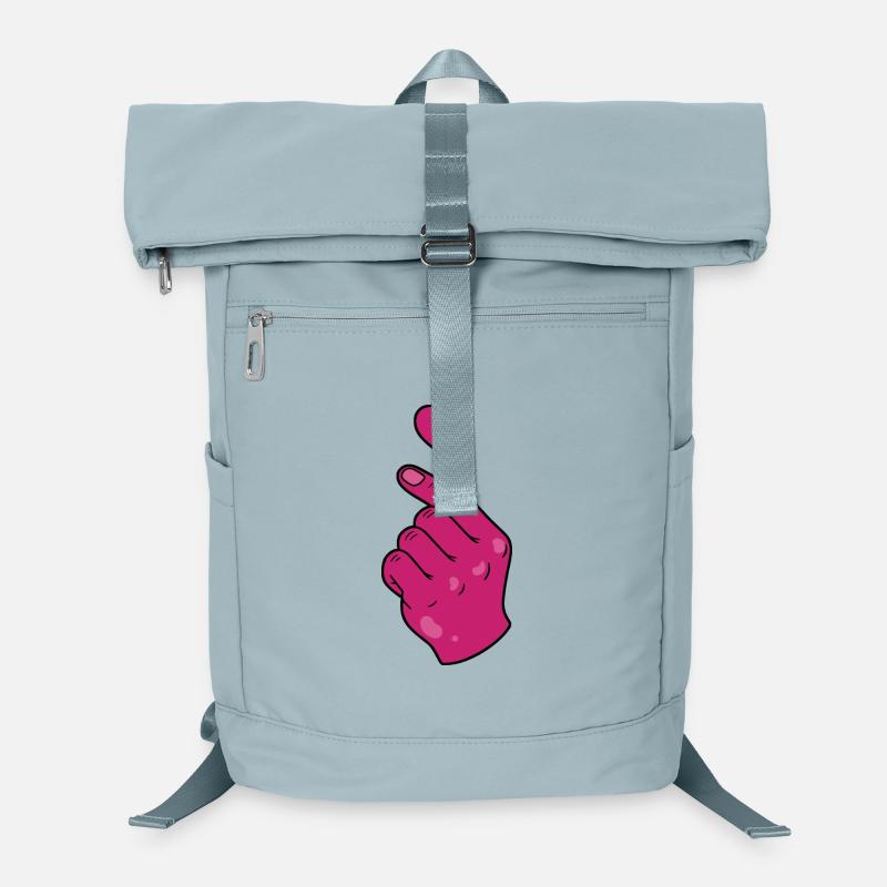 Kpop Musique coréenne Doigts roses mignons Amour Sac à dos ordinateur