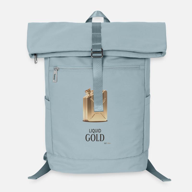 Liquid Gold Kanister Design Spruch Laptop-Rucksack 
