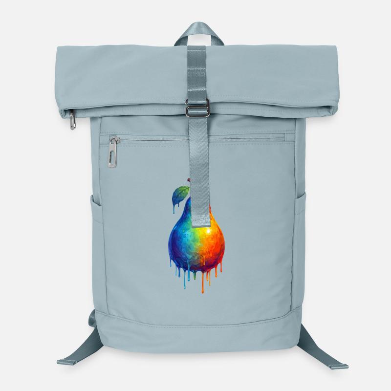 Birne mit buntem Farbverlauf Laptop-Rucksack 