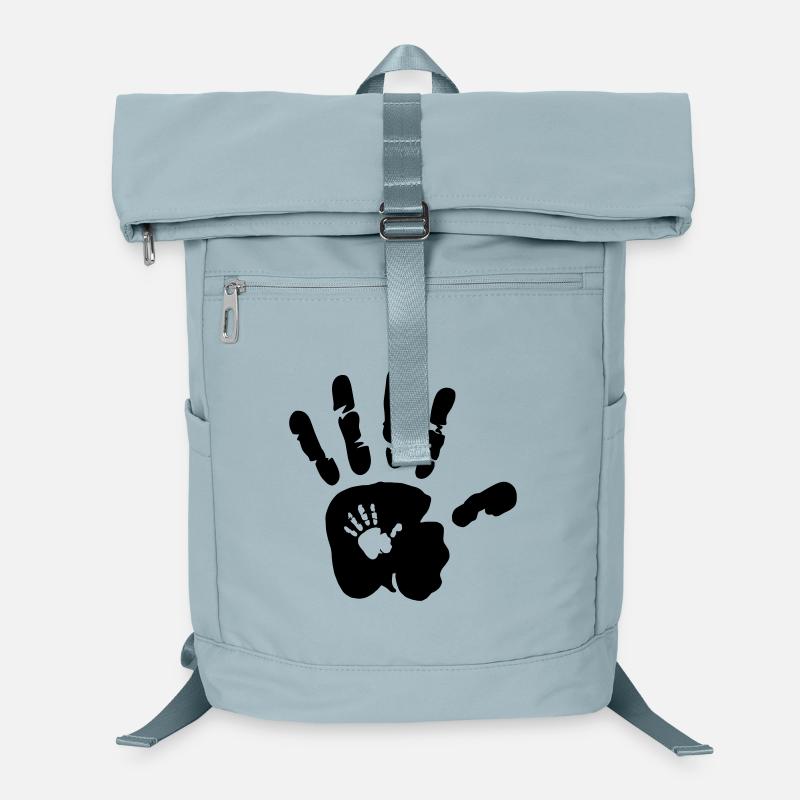 Hand in hand - hands - mama - baby - papa - child Laptop Backpack