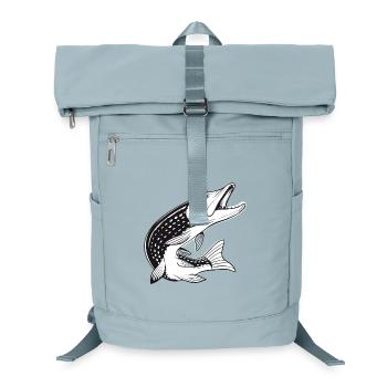Fish - Pike - Fishing - Fishing - Fishermen - Laptop Backpack - ice blue - Front
