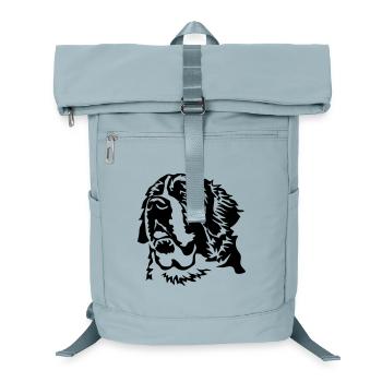 Saint Bernard head - Laptop Backpack - ice blue - Front