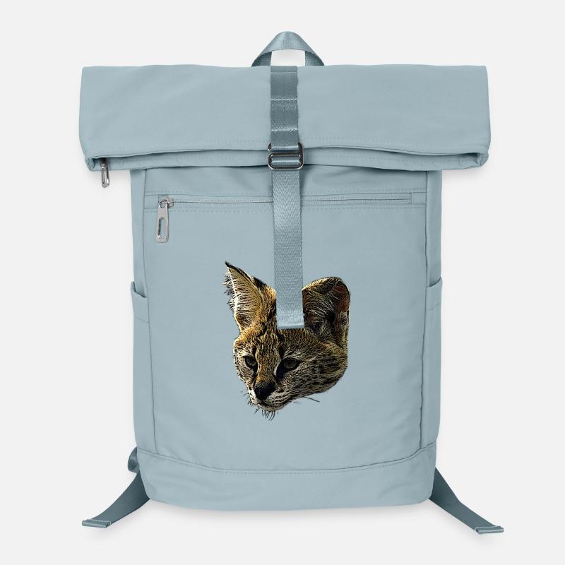 Serval canvas, big cats, wildlife designs Laptop Backpack