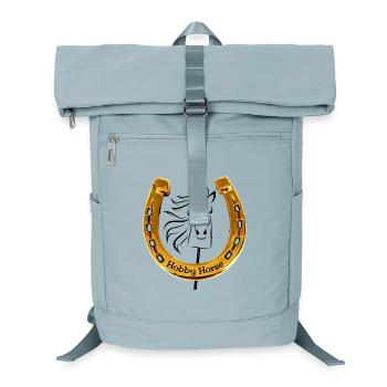 Hobby Horse Hufeisen schwarz - Laptop-Rucksack  - Eisblau - Vorne