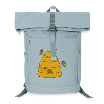 abeilles ruche miel - Sac à dos ordinateur - bleu glacier - Devant