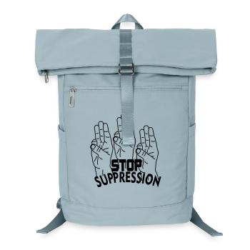 Unterdrückung von Handgesten stoppen - Laptop-Rucksack  - Eisblau - Vorne