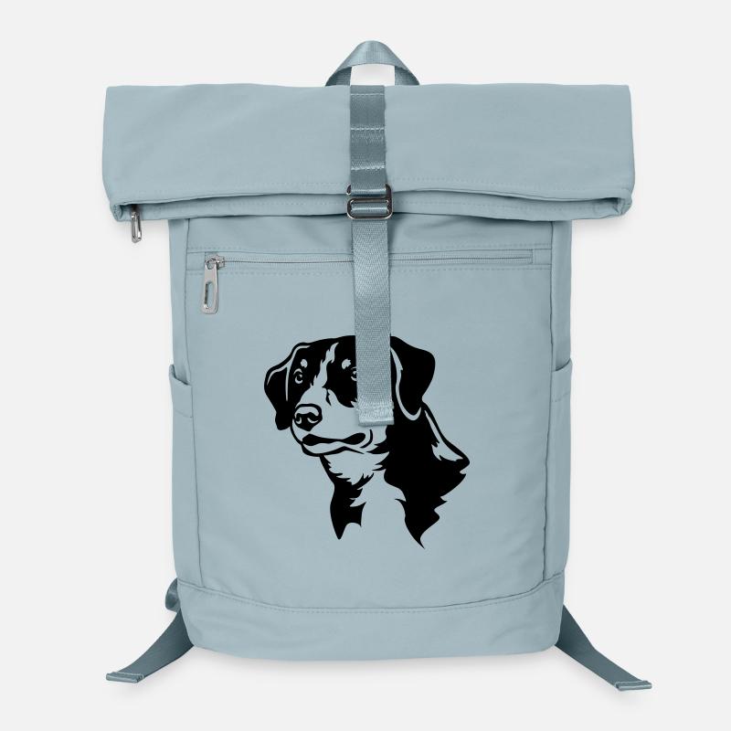 Entlebucher Mountain Dog Head "Black Edition" Laptop Backpack