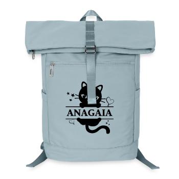 Anagaia T-Shirt Katze Katze Geschenkidee T-Shirt - Laptop-Rucksack  - Eisblau - Vorne