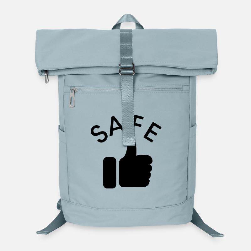 safe daumen Symbol läuft super Icon Illustration Laptop-Rucksack 