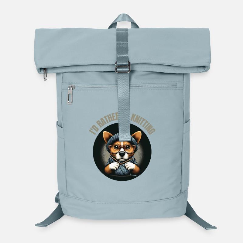 Ich würde lieber stricken Laptop-Rucksack 