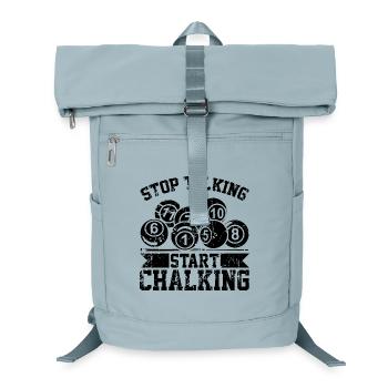 Witziger Billard Spruch - Laptop-Rucksack  - Eisblau - Vorne