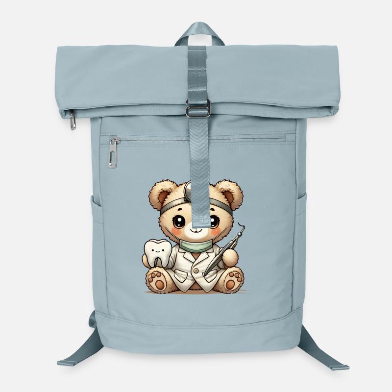 Kuscheltier Teddy Zahnarzt mit niedlichen Zahn Laptop-Rucksack 