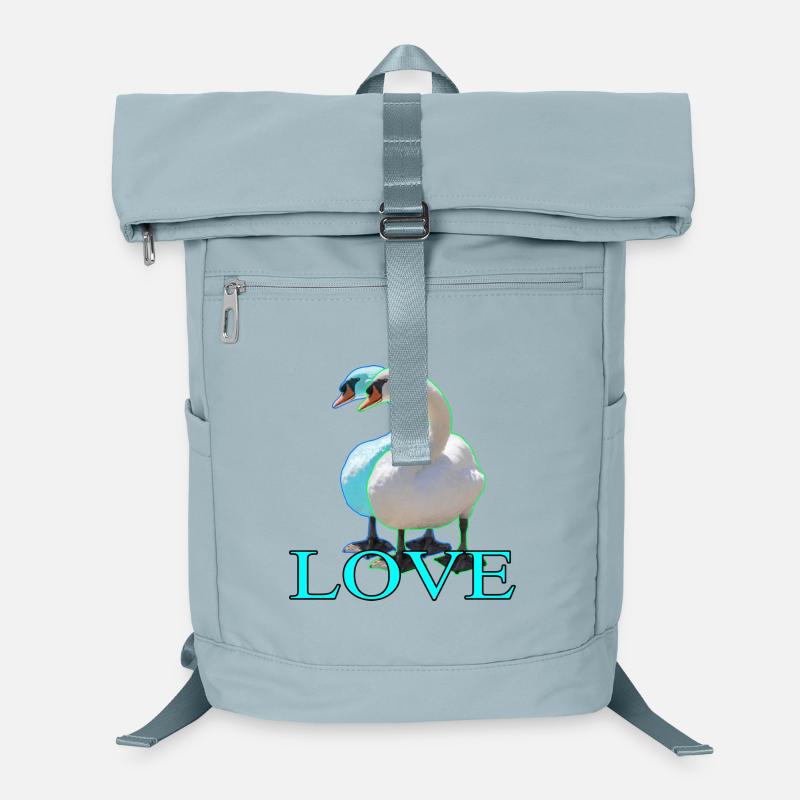 Elegante Schwäne in schlichtem Design Laptop-Rucksack 