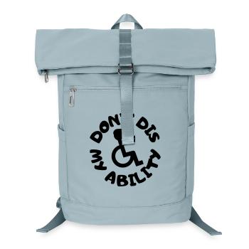 Leugne meine Behinderung nicht # - Laptop-Rucksack  - Eisblau - Vorne