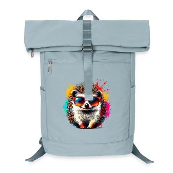 Hedgehog - Laptop Backpack - ice blue - Front