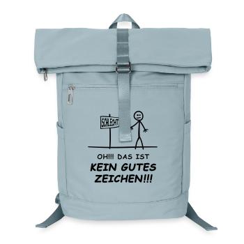 Oh das ist kein gutes Zeichen Funshirt  - Laptop-Rucksack  - Eisblau - Vorne