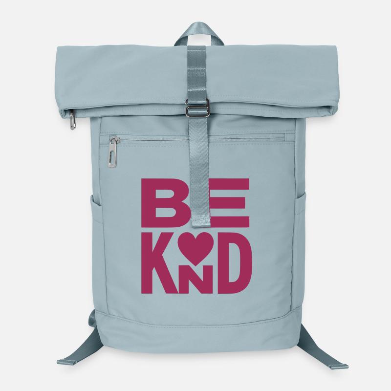 Slogan Be kind with heart - couleur variable Sac à dos ordinateur