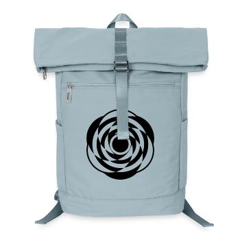 Hypnotic Rose Crop Circle - Laptop Backpack - ice blue - Front