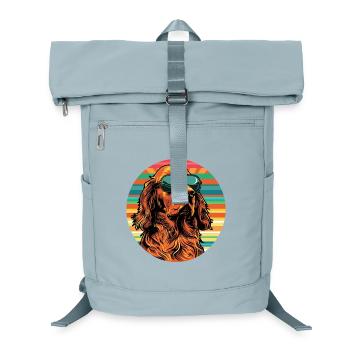 Lässiger Hund mit Sonnenbrille - Laptop-Rucksack  - Eisblau - Vorne