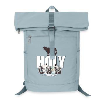 kalb Heilige Kuh Lustige Kuh mit Milch Caos Witz - Laptop-Rucksack  - Eisblau - Vorne