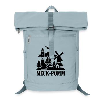 meckpomm silhouette - Laptop-Rucksack  - Eisblau - Vorne