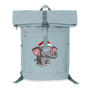 Elefanten Christmas - Laptop-Rucksack  - Eisblau - Vorne