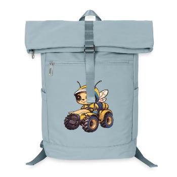 Bee Tractor Farmer - Laptop Backpack - ice blue - Front