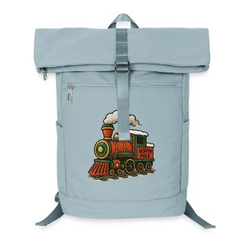 Nordpol Lokomotive Retro - Laptop-Rucksack  - Eisblau - Vorne