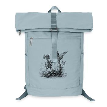 Skeleton Mermaid – Occult Underwater Design - Laptop Backpack - ice blue - Front