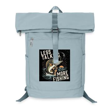 Less talking, more fishing - Laptop Backpack - ice blue - Front