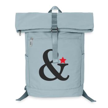 Éventille avec accent en étoile rouge - Sac à dos ordinateur - bleu glacier - Devant