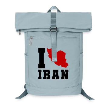 I Love Iran - Laptop Backpack - ice blue - Front