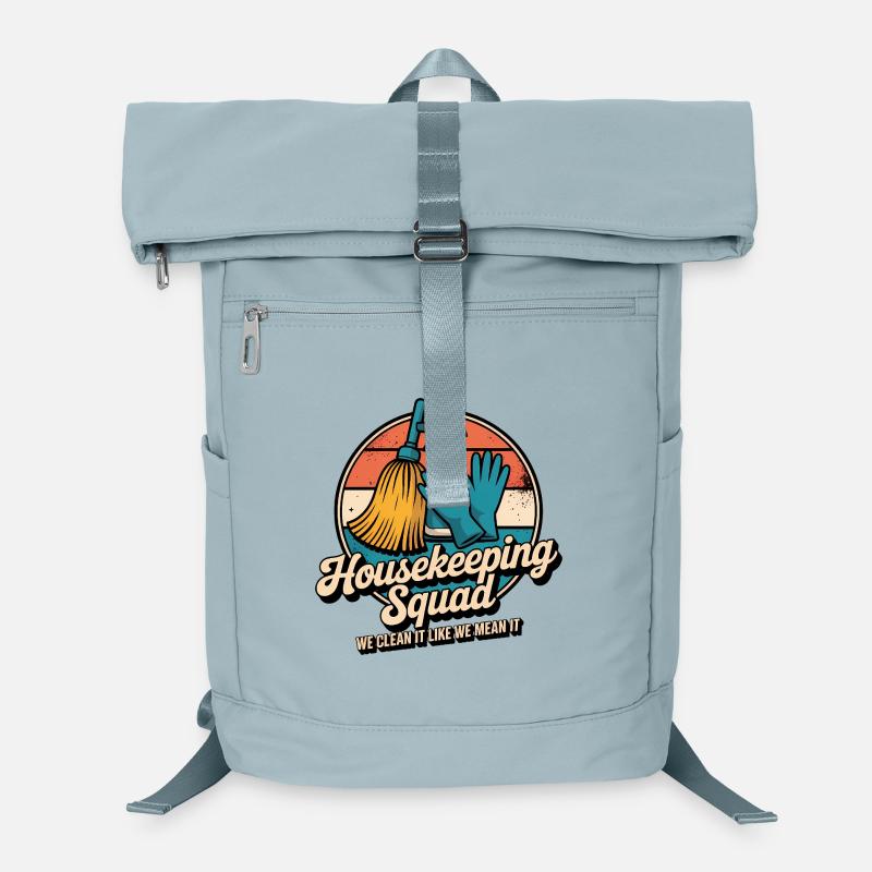 Funny Cleaning Design Laptop Backpack