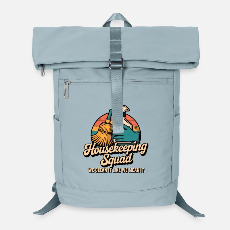 Funny Cleaning Design Laptop Backpack