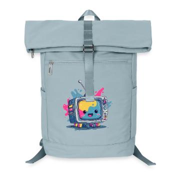 Kunterbunter TV-Kumpel - Laptop-Rucksack  - Eisblau - Vorne