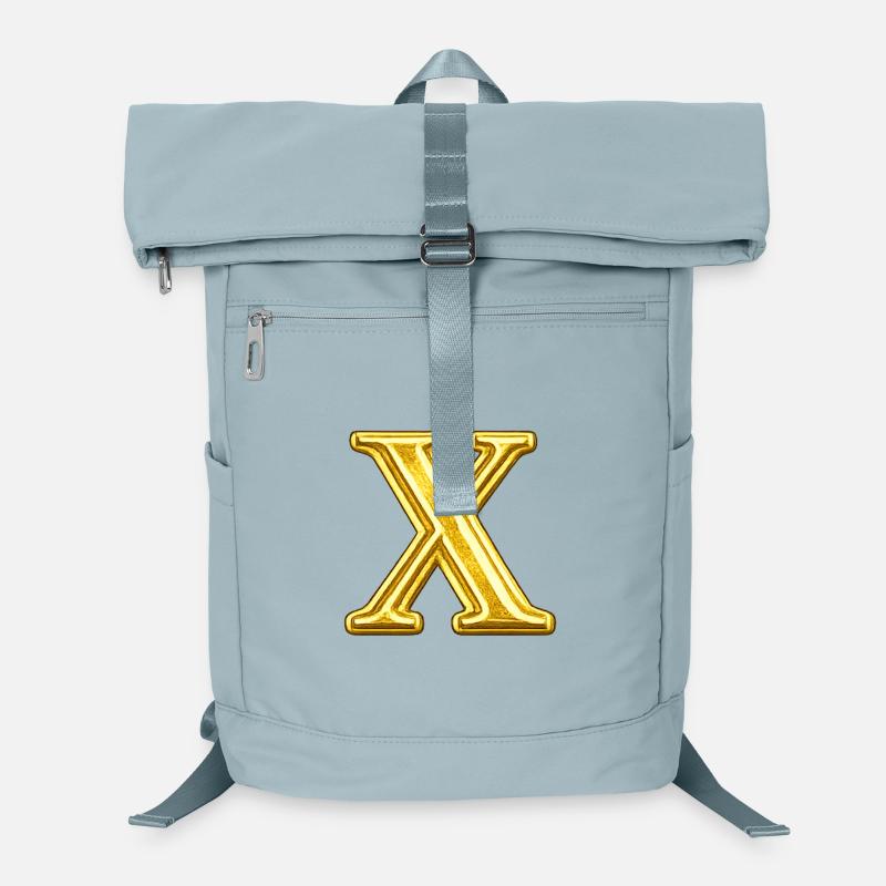 Goldenes X Emblem Laptop-Rucksack 