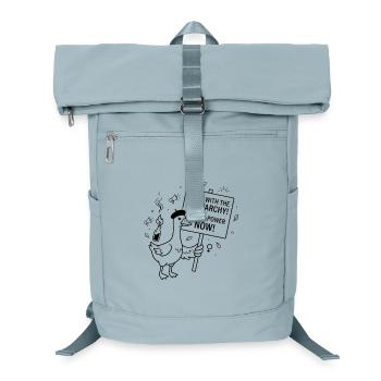 Nieder mit dem Patriarchat, Gans - Laptop-Rucksack  - Eisblau - Vorne