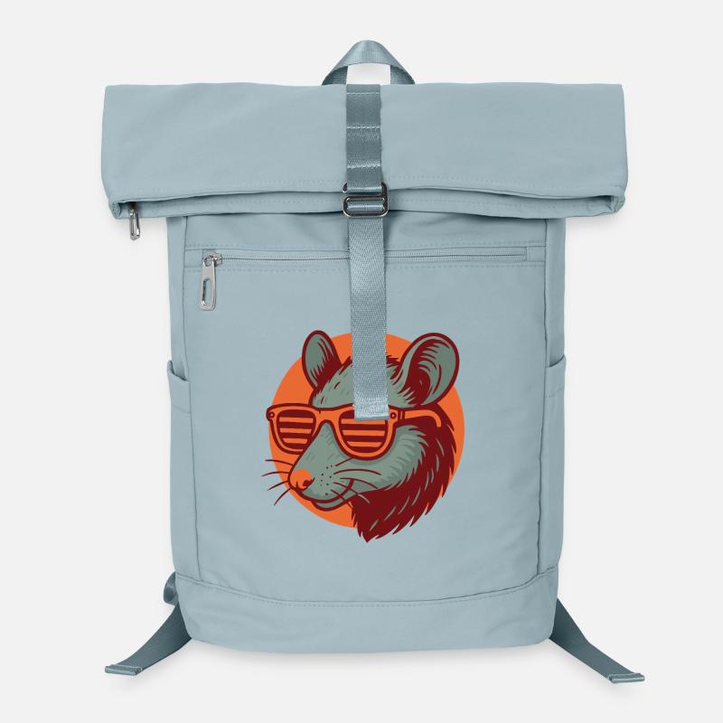 Rat avec des lunettes de soleil Sac à dos ordinateur