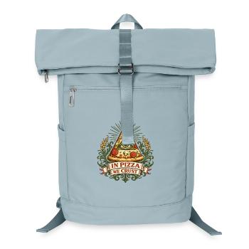 Motto der Pizza Pyramid Augenkruste - Laptop-Rucksack  - Eisblau - Vorne