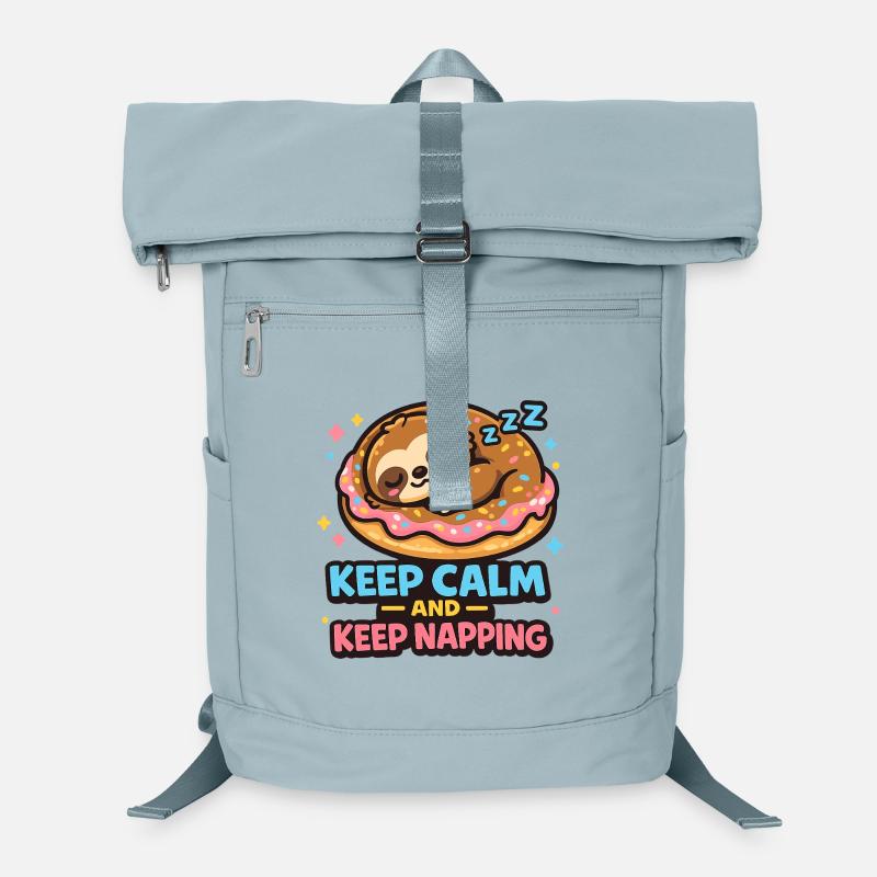 Donut-Schlafsloth Illustration Laptop-Rucksack 
