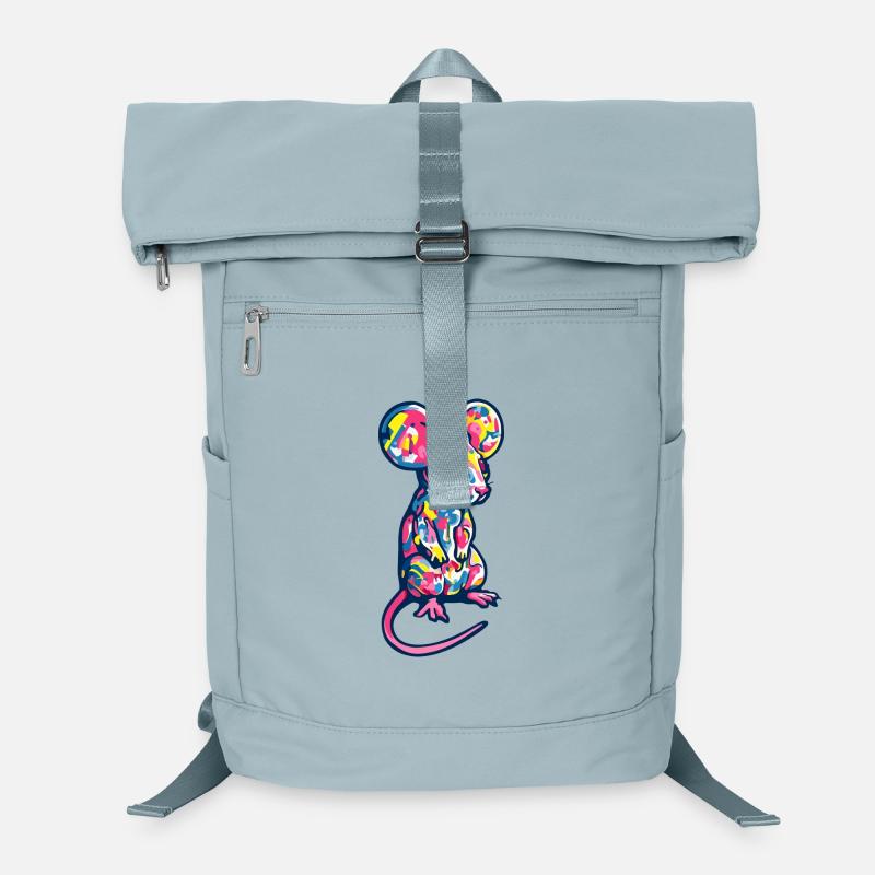 Maus Kunst Bunt Ratte Laptop-Rucksack 