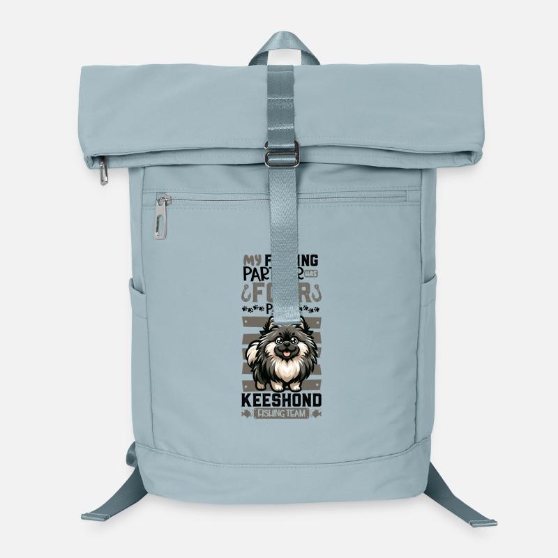 Angeln und Wolfsspitz Laptop-Rucksack 