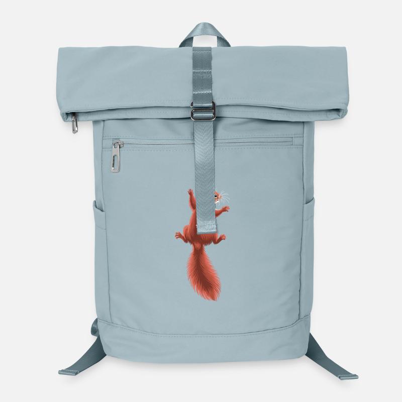 Süßes kletterndes rotes Eichhörnchen Laptop-Rucksack 