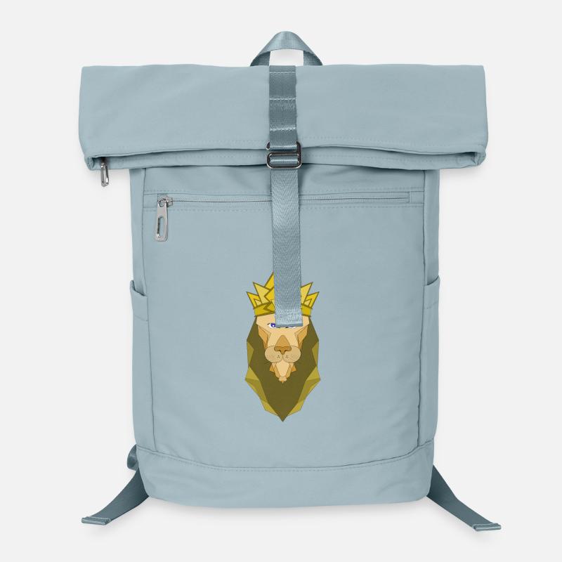 Polygonaler Kaiserlöwe Laptop-Rucksack 